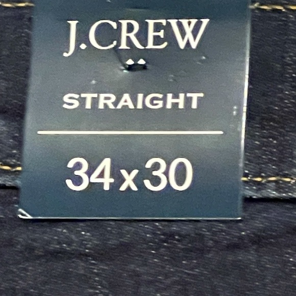 NWT J. Crew dark denim straight fit jeans. - Picture 9 of 10